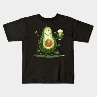 avocado St. Patricks celebration Kids T-Shirt